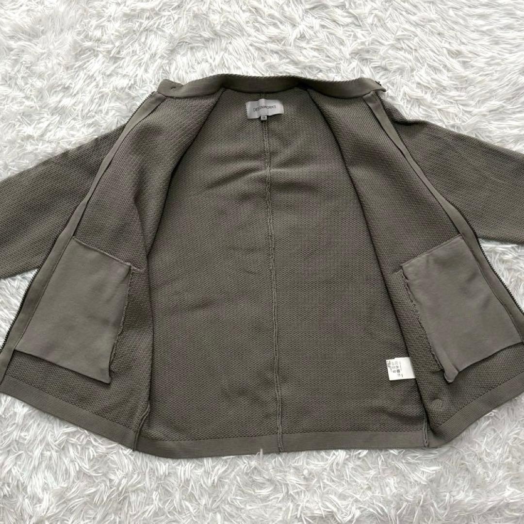 ◎極美品 デザインワークス リンクス柄 ダブルジップ ニット ライダース M