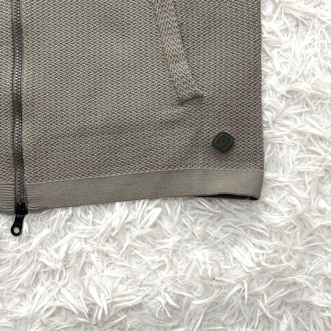 ◎極美品 デザインワークス リンクス柄 ダブルジップ ニット ライダース M