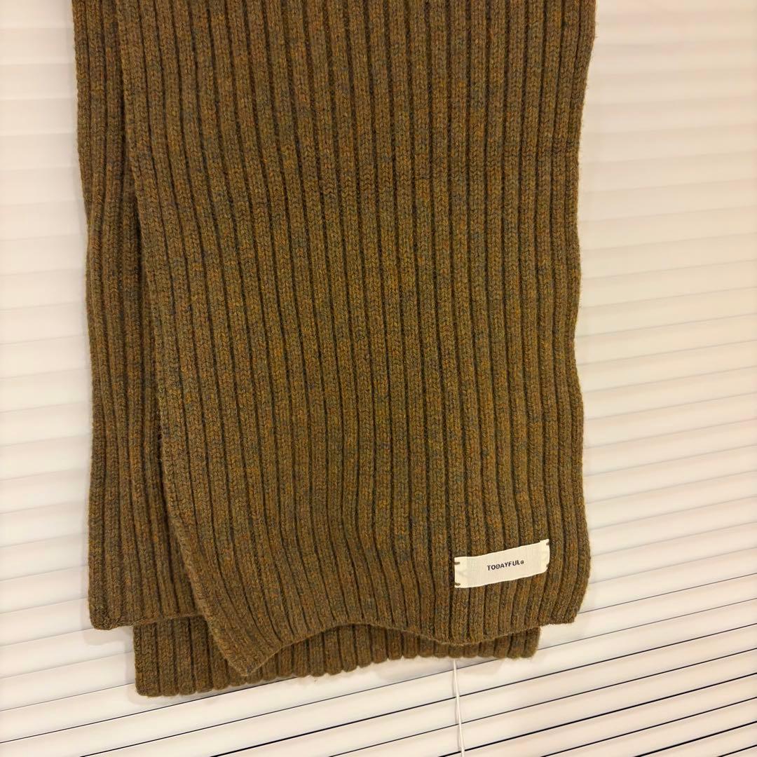 小物 todayful Rib Knit Muffler