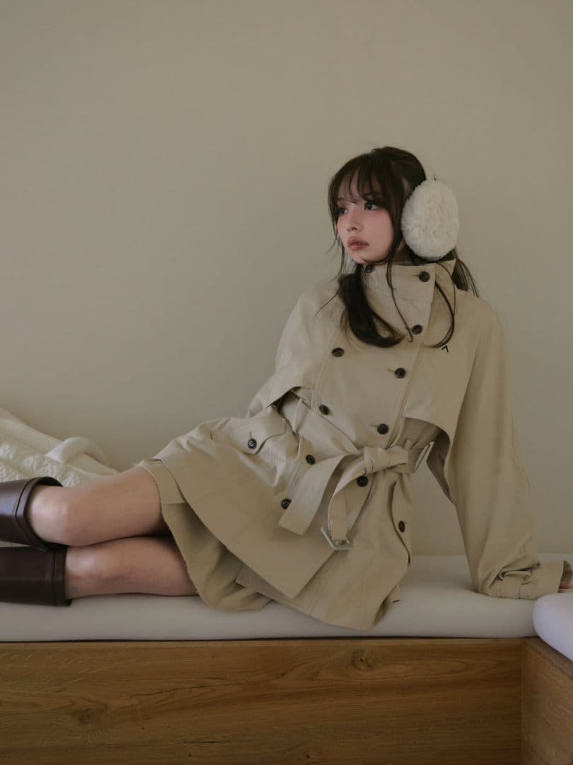 週末価格 andmary Blair trench jacket