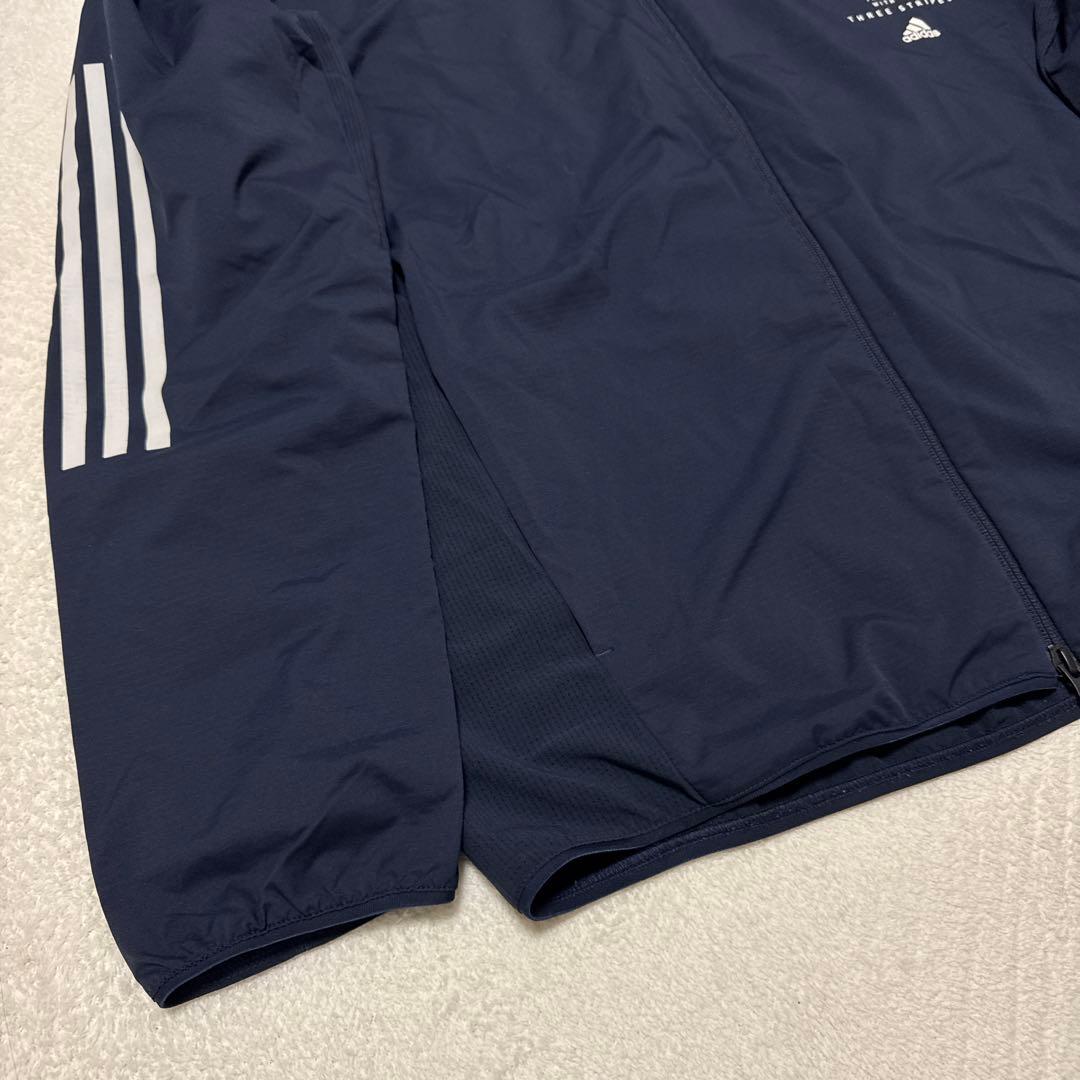 美品 アディダス ナイロンセットアップ ジャケット 2XL ウィンブレ 裏地付