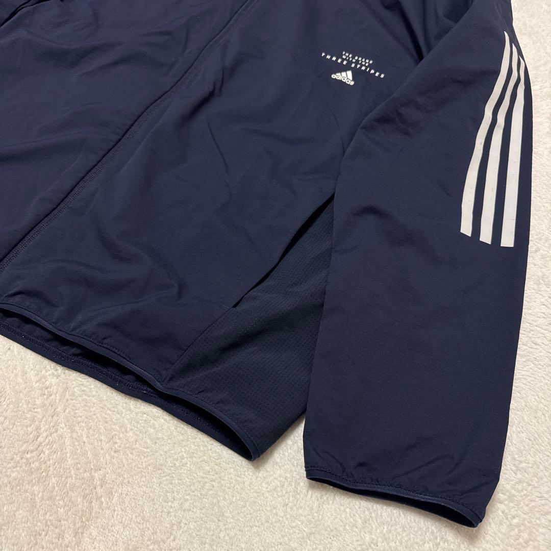 美品 アディダス ナイロンセットアップ ジャケット 2XL ウィンブレ 裏地付