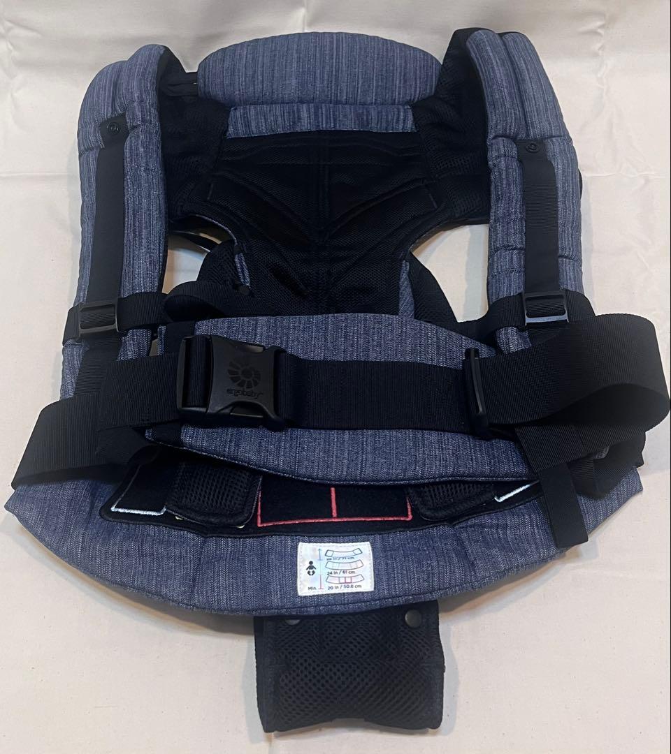 【美品】エルゴベビー オムニ360 クールエア インディゴウィーブ デニム
