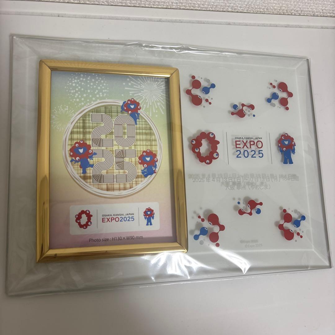 ミャクミャク　ガラスフォトフレーム　EXPO2025 万博