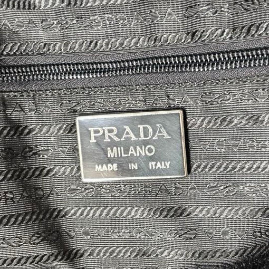 PRADA プラダ ボストンバッグ ハンドバッグ ナイロン サフィアーノレザー