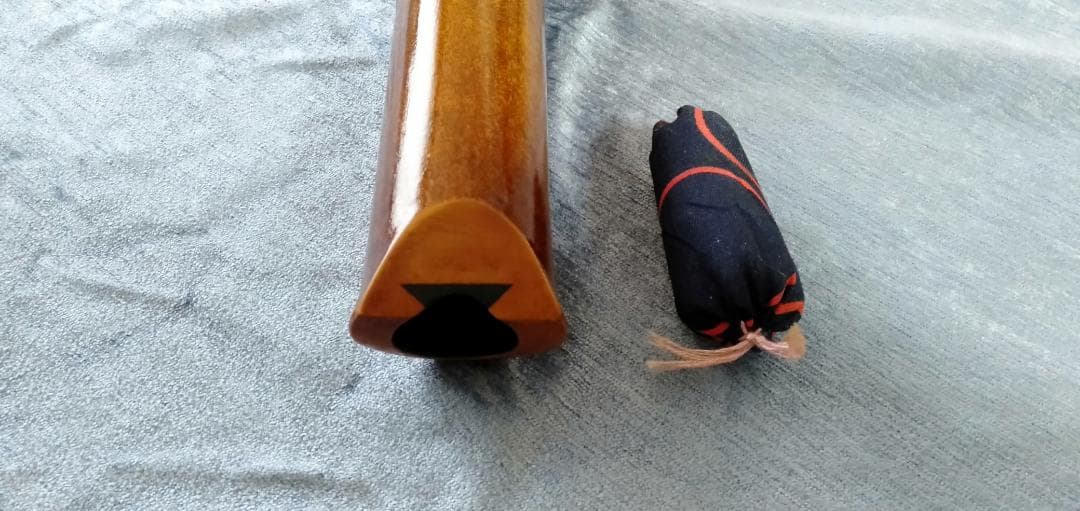 尺八　竹宝　箱・運指表つき