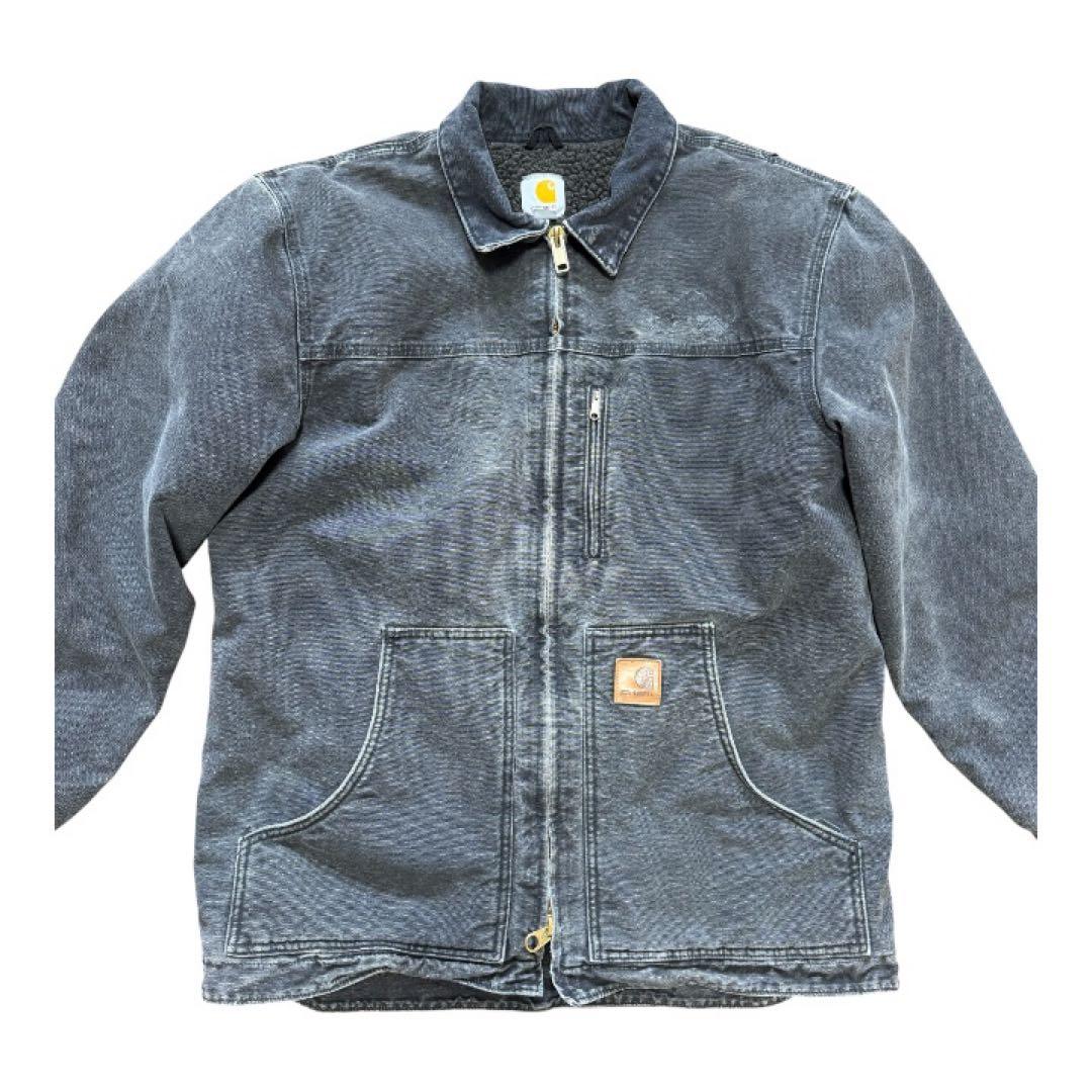 ぽ*ら様 【Carhartt】90s サンドストーンリッジコート ブラック フェ