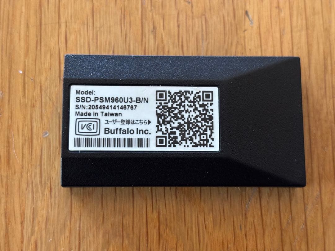 その他 BUFFALO SSD 960GB USB 3.0 PSM960U3