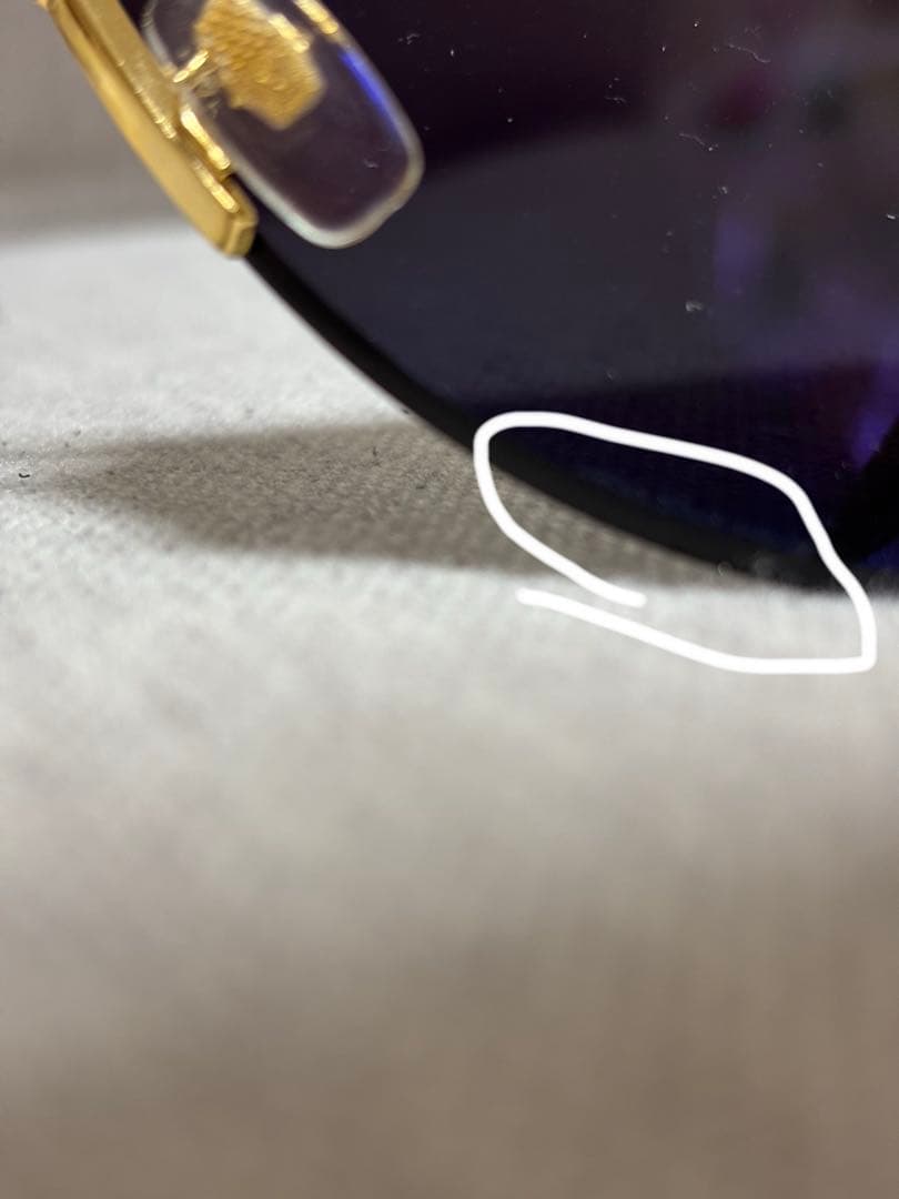 LOUIS VUITTON サングラス ゴールドフレーム