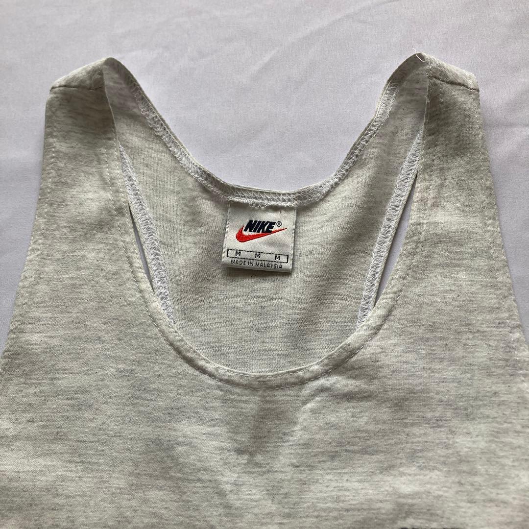 入手困難 90s NIKE vintage タンクトップ グレー 銀タグ 古着