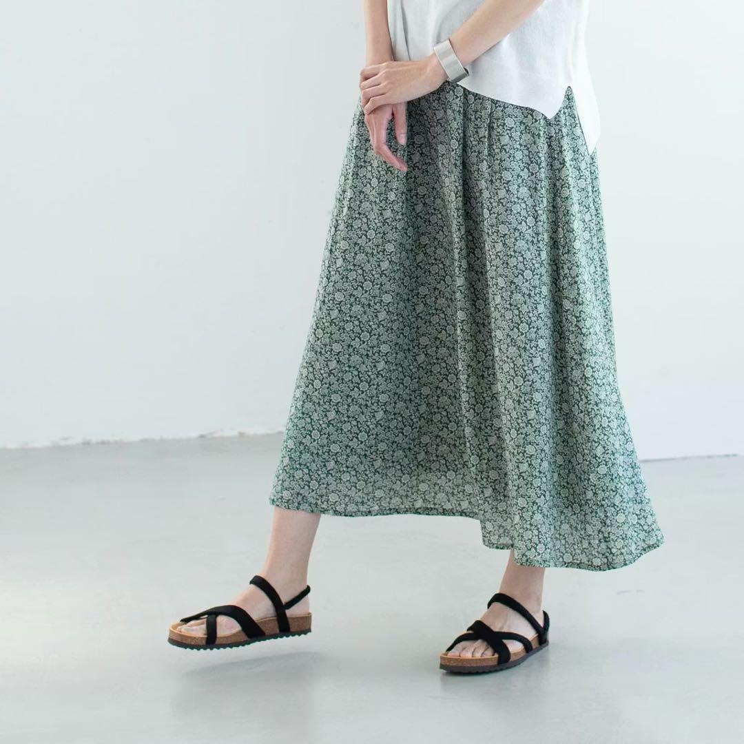 美品★北欧暮らしの道具店 ★リバティプリントのロングスカート