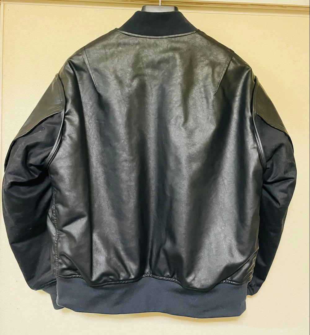 GU x UNDERCOVER フェイクレザーリバーシブルブルゾン　M