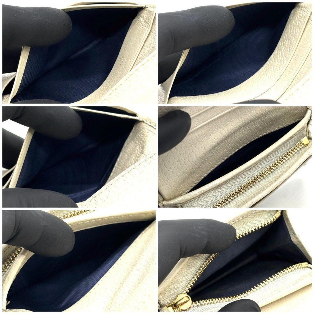 え*⚠様 良品✨ グッチ 二つ折り財布 オフィディア GGスプリーム シェリーラ