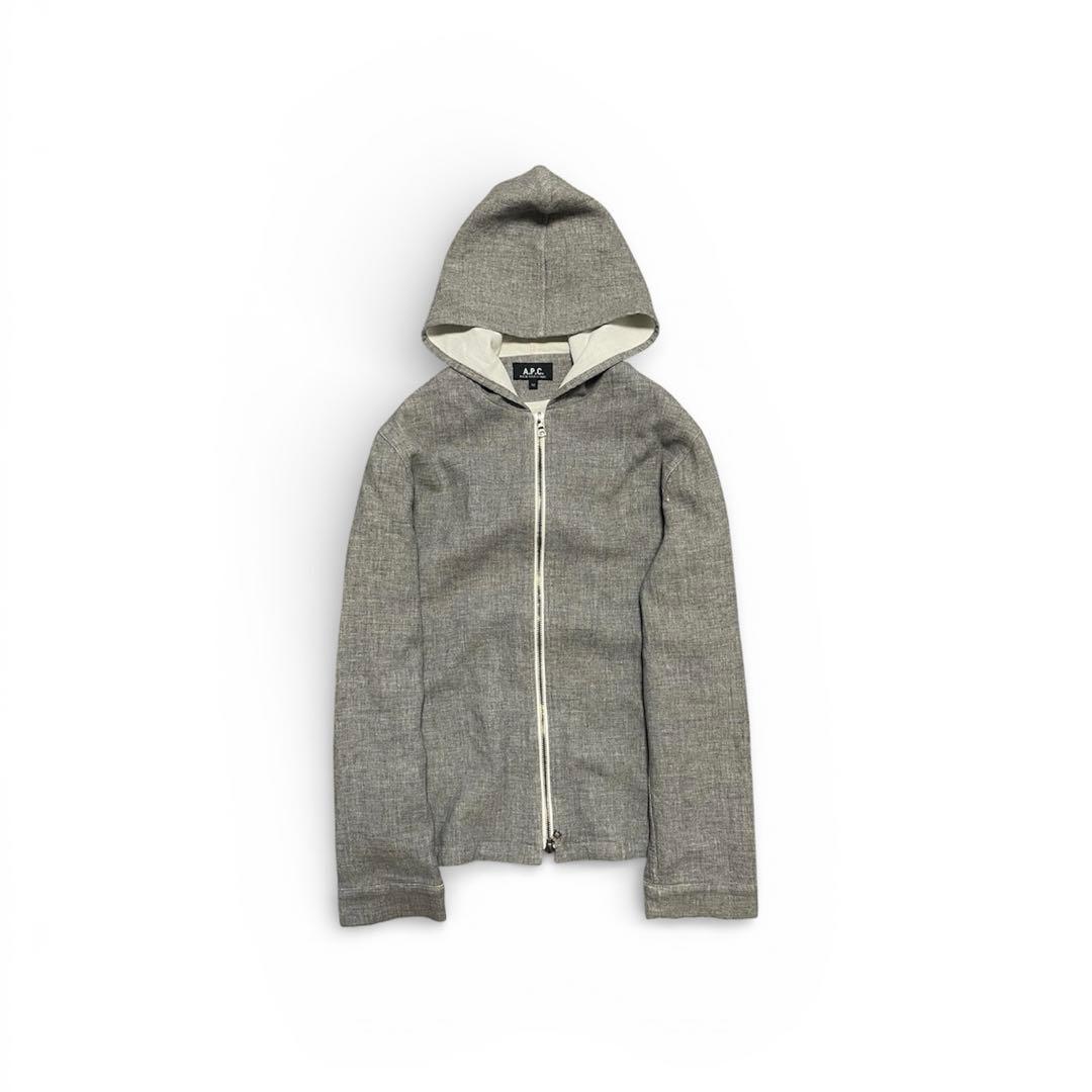 ジャケット・アウター a.p.c. wool zip hoodie made in france