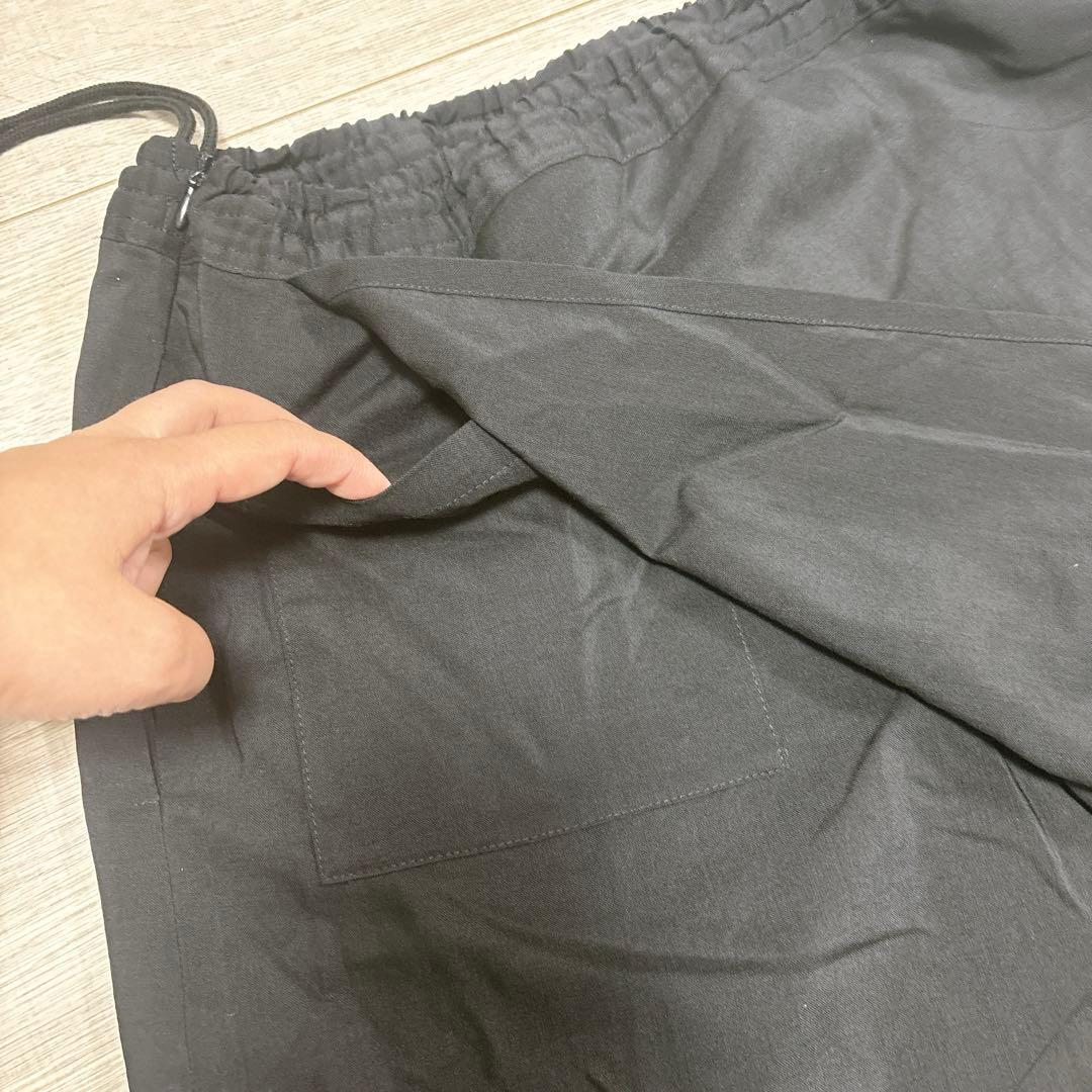 SOU・SOU ソウソウ モスリン筒下 袴パンツ 黒 着物ラップスカート風