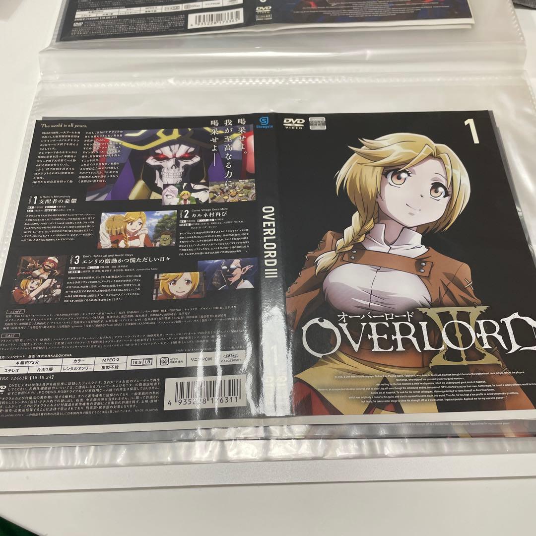 OVERLOADオーバーロード1期～3期＋不死者の王漆黒の英雄DVD20巻セット
