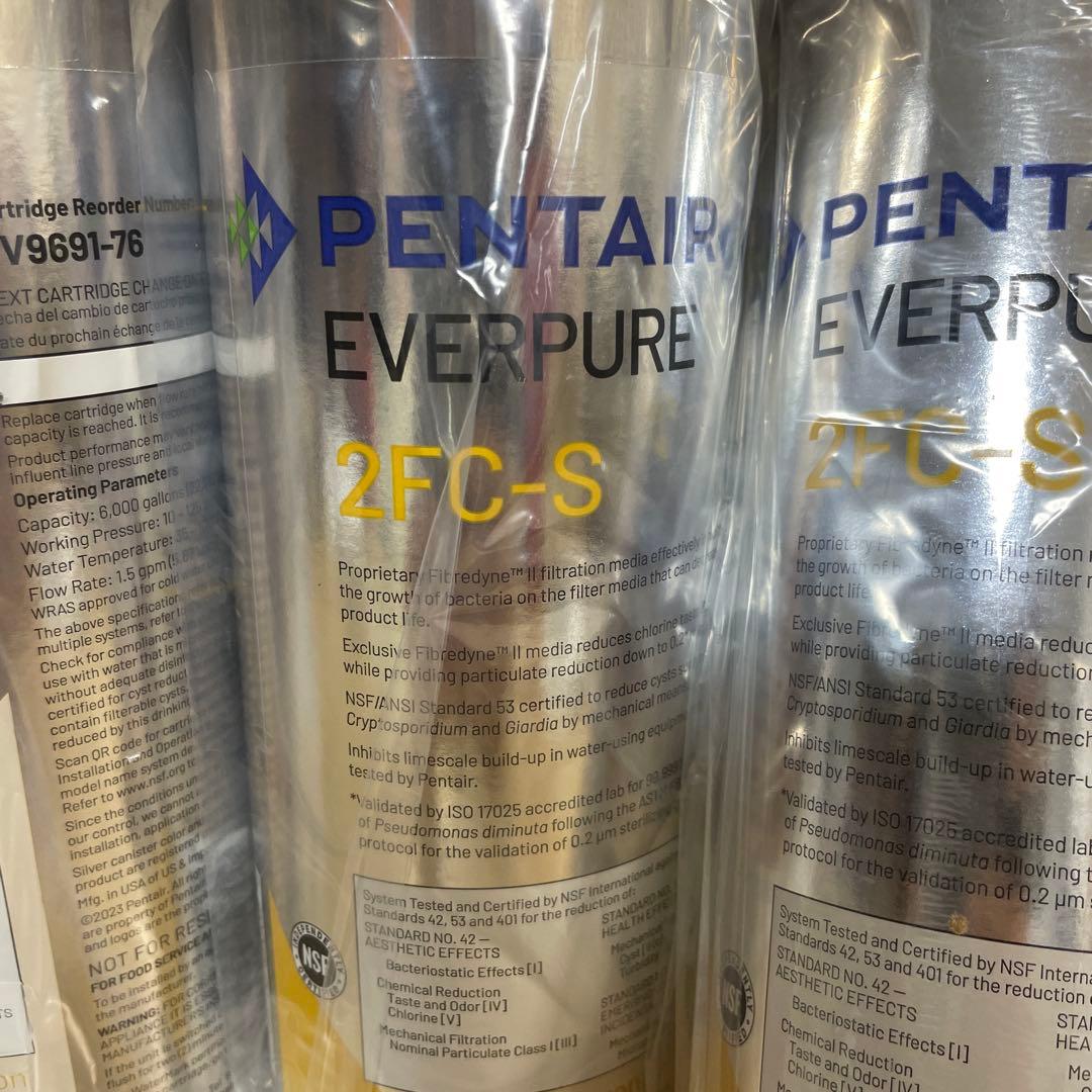 Pentair Everpure 2FC-S 浄水器カートリッジ 6本セット