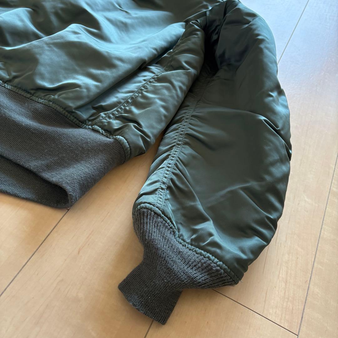 L*l様 グッドイナフ MA-1 左袖裏 ハリスツィード Sサイズ 藤原ヒロシ