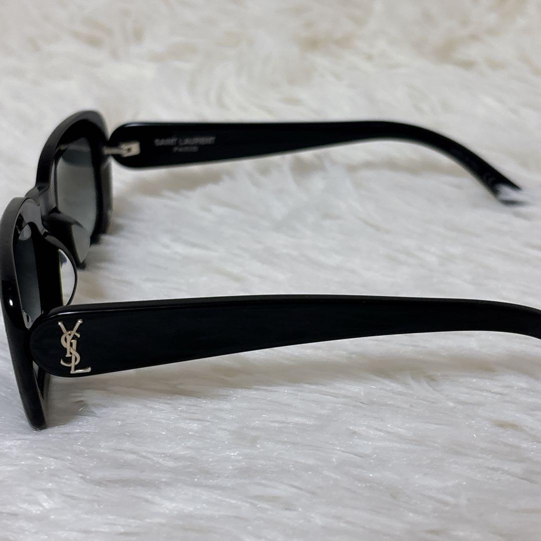 美品 ✨ YVES SAINT LAURENT サングラス 黒縁 YSL