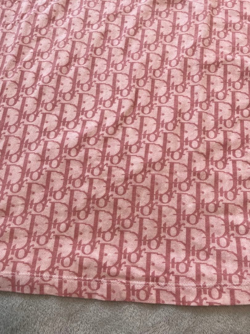 Christian Dior トロッター柄Tシャツピンク M