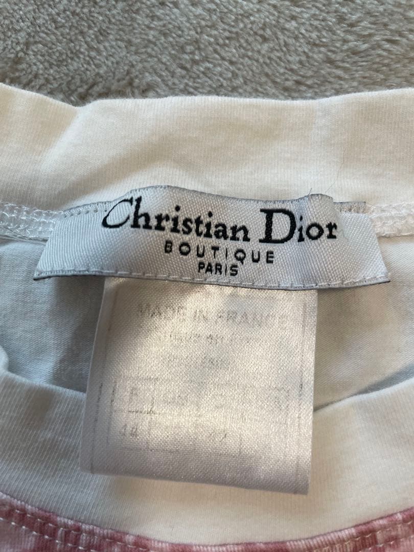 Christian Dior トロッター柄Tシャツピンク M