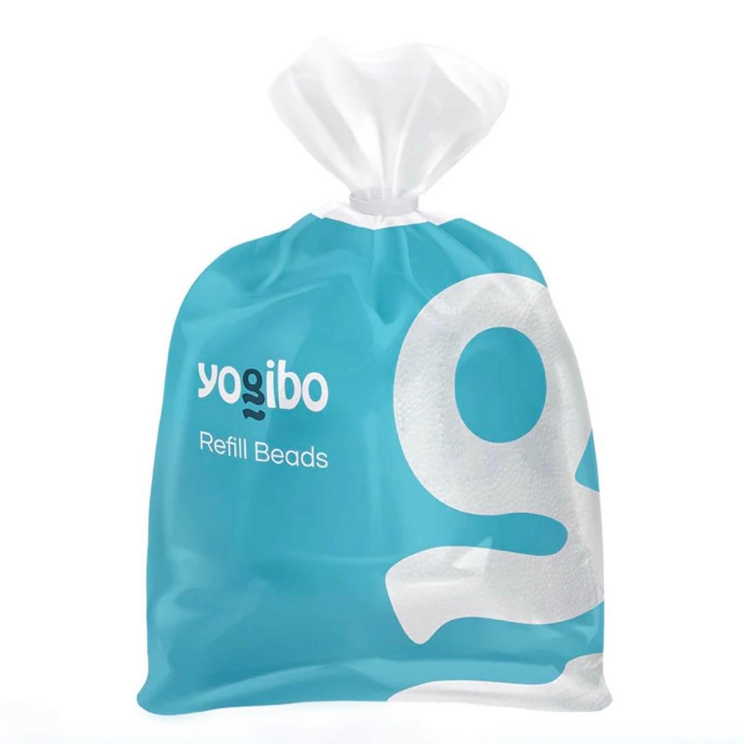 【2袋セット】挿入口付き 未開封 Yogibo 補充ビーズ 純正 750g×2