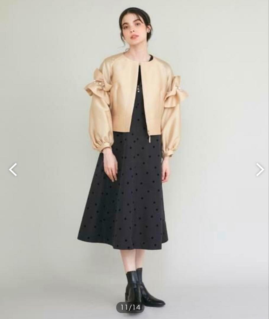 ちゃき　定価4.6万　Maglie le cassetto フリルブルゾン