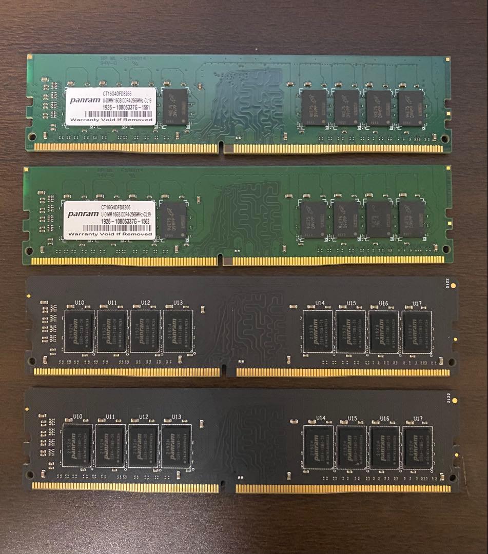 DDR4 メモリ 16GB ×4 64GB
