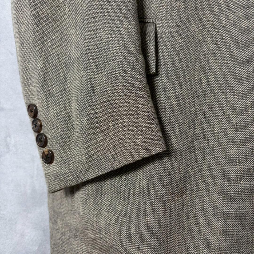 90s Ralph Lauren リネン混　背抜き　3B テーラード PM217