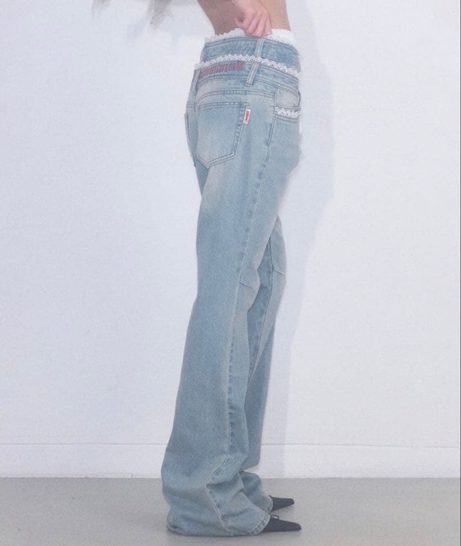 SCULPTOR スカルプター ダブルウエストブーツカットデニム