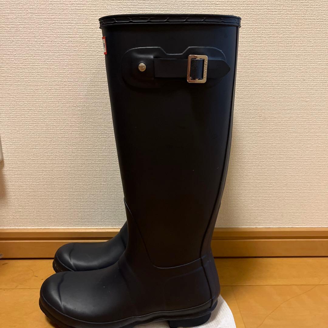HUNTER ロングレインブーツ ブラック 23.0
