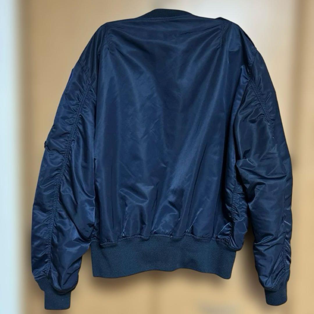 ALPHA INDUSTRIES フライトジャケット　ネイビー【2XLARGE】