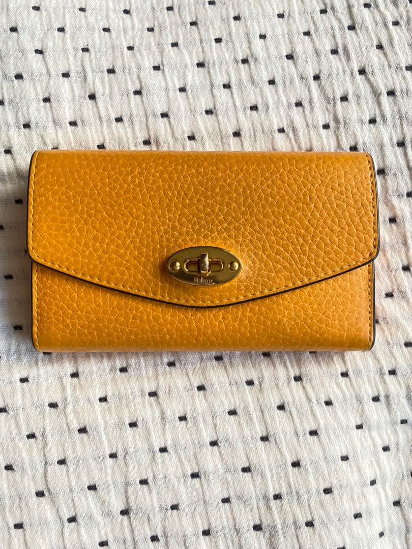 Mulberry レザー お財布 外ポケット付き