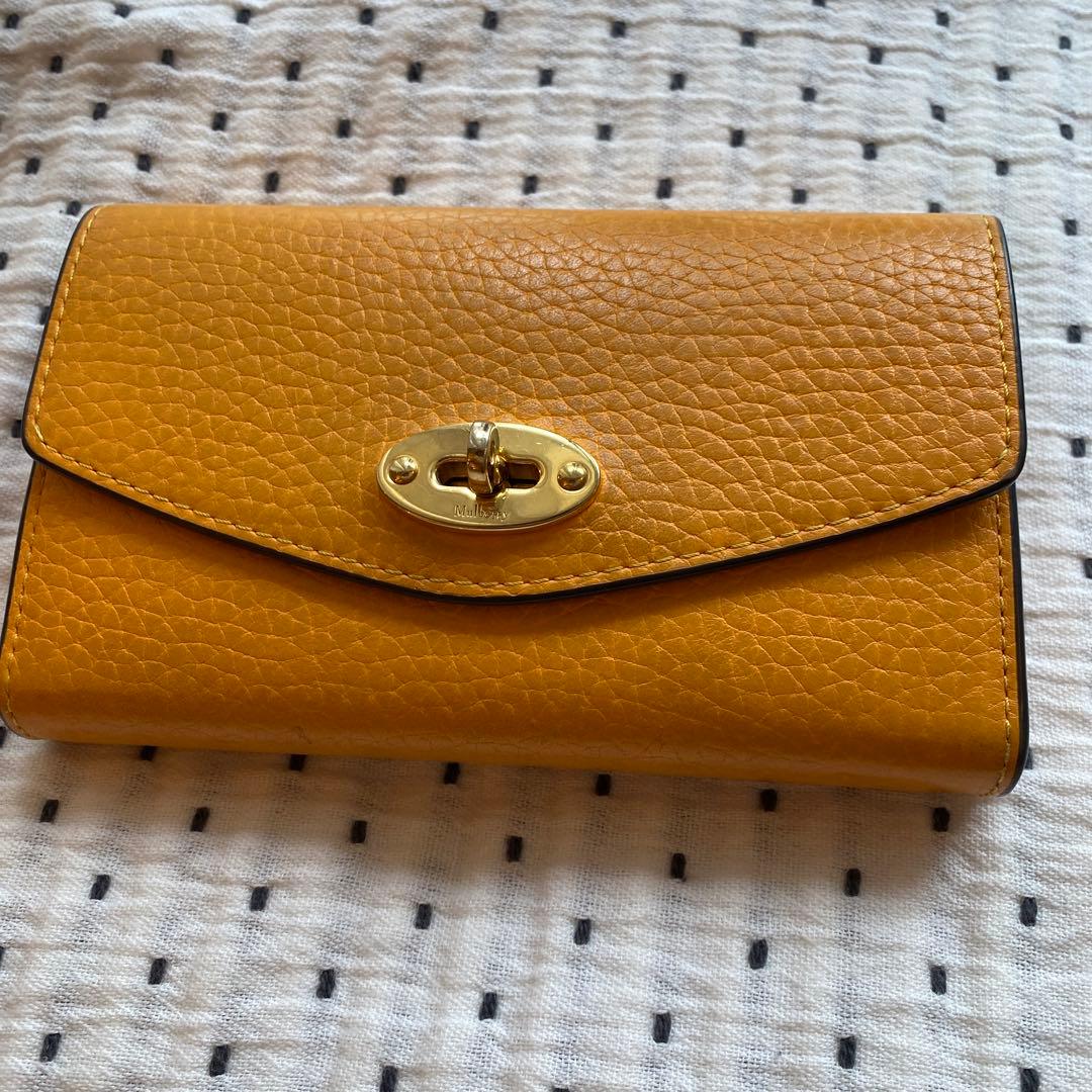 Mulberry レザー お財布 外ポケット付き