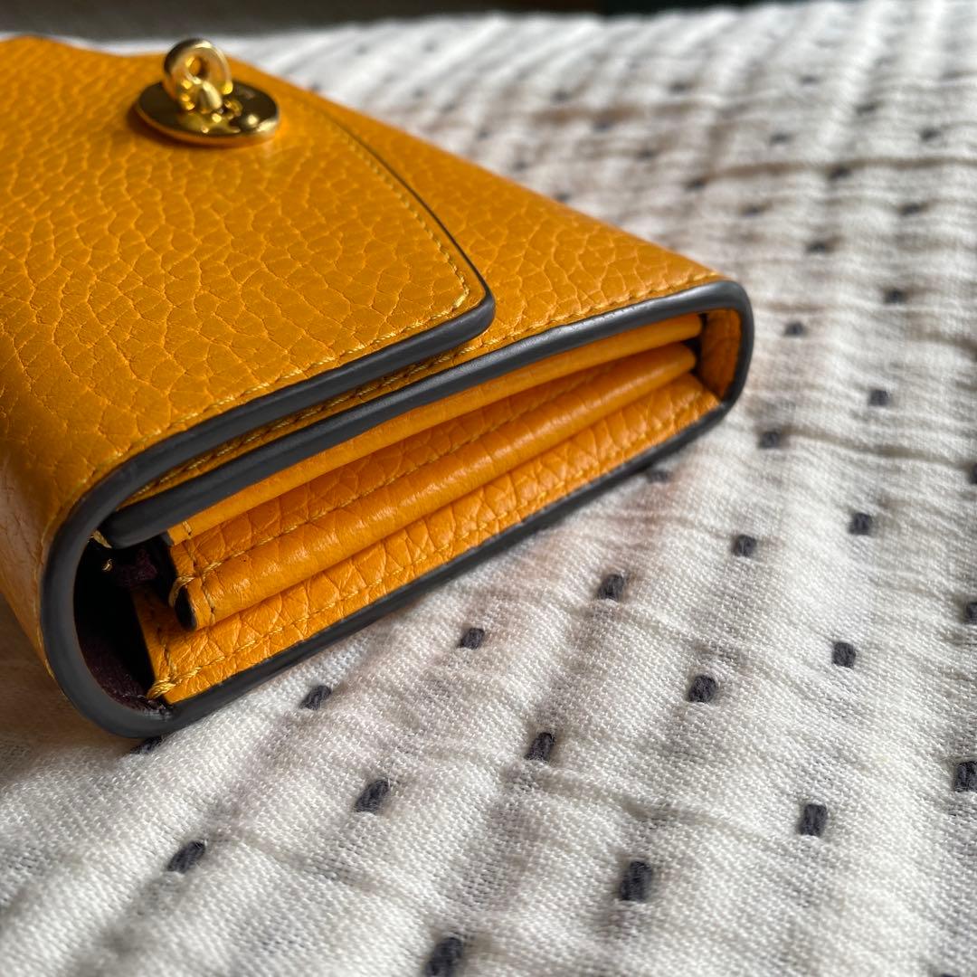 Mulberry レザー お財布 外ポケット付き
