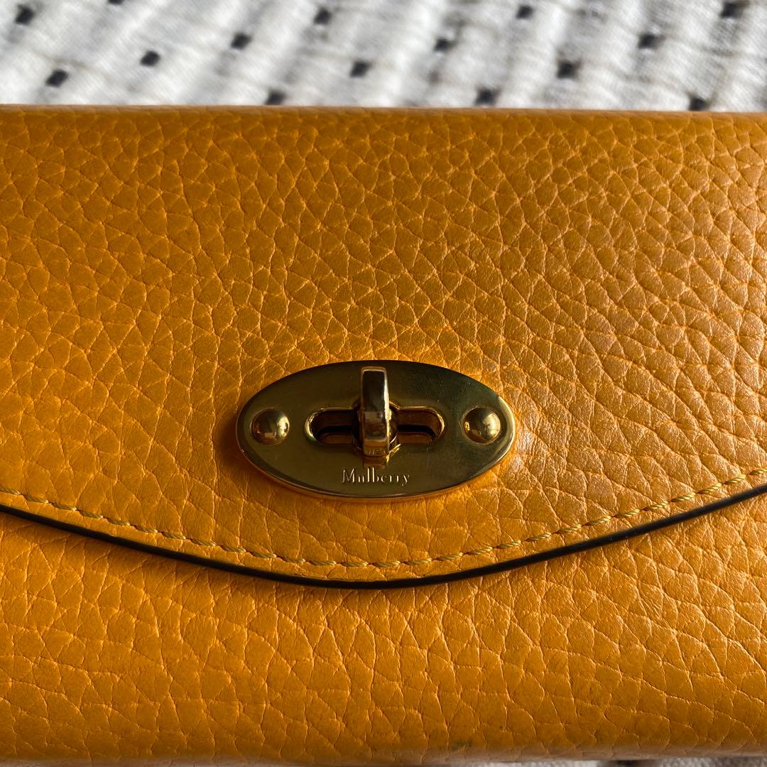 Mulberry レザー お財布 外ポケット付き