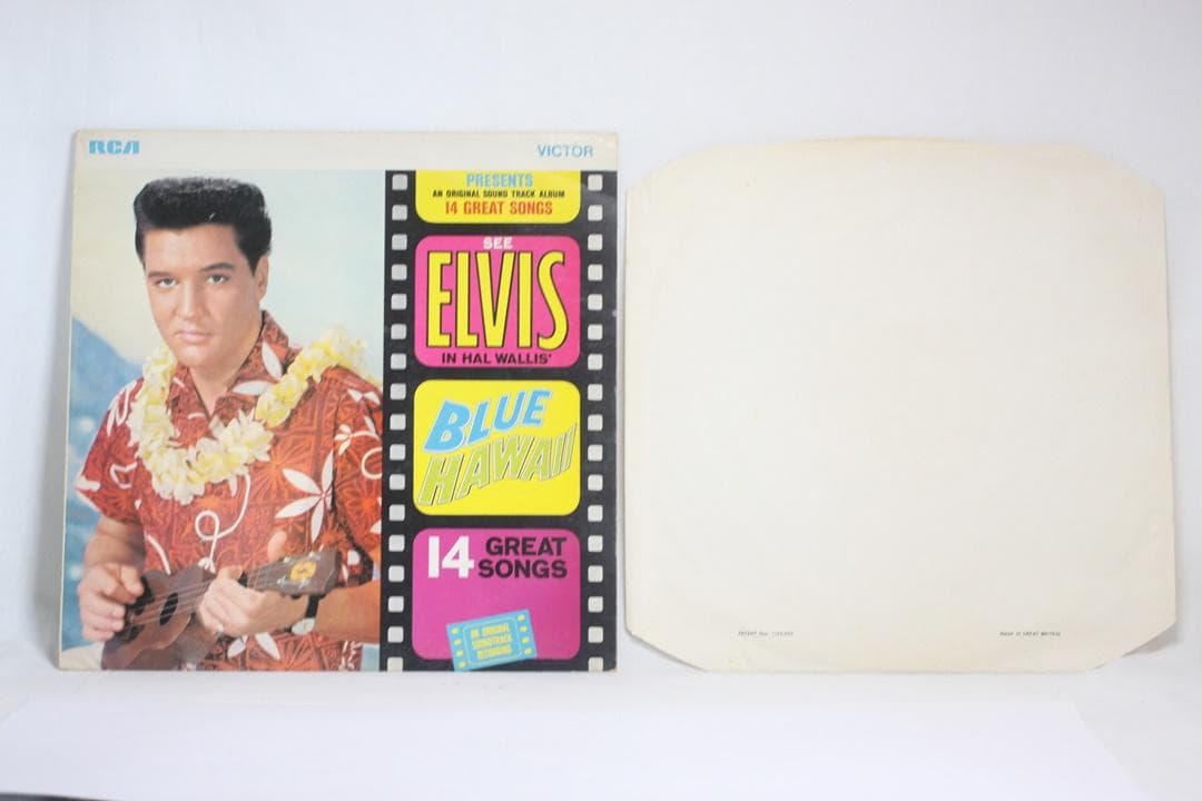 英LP Elvis Presley Blue Hawaii UK盤エラーレコード