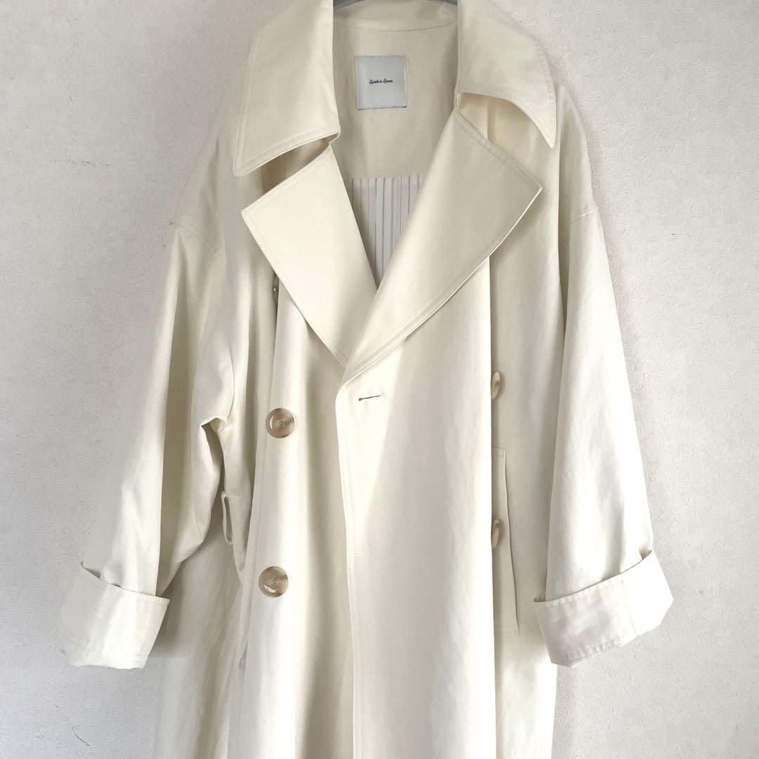 Spick & Span CoR ワイドトレンチコート アイボリー　38