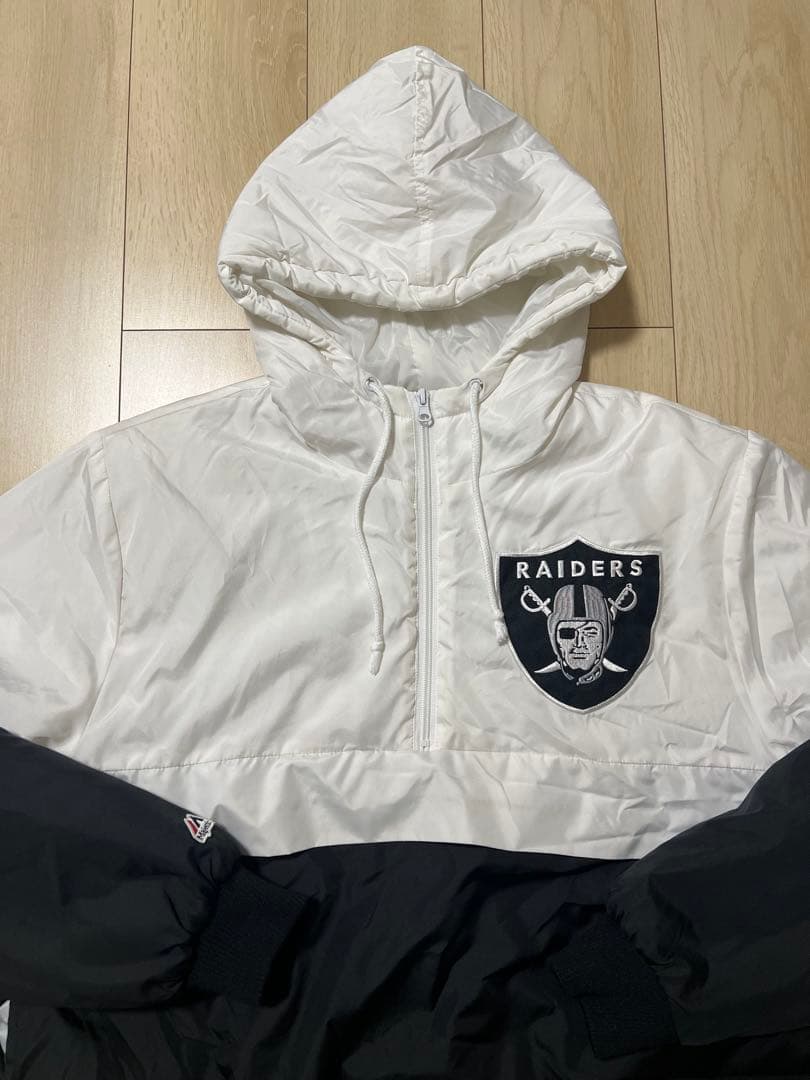 RAIDERS フード付き　ダウン　ジャンバー　L