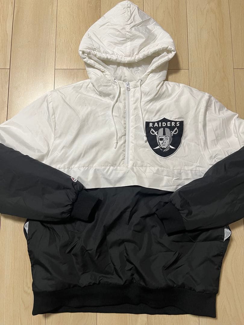 RAIDERS フード付き　ダウン　ジャンバー　L