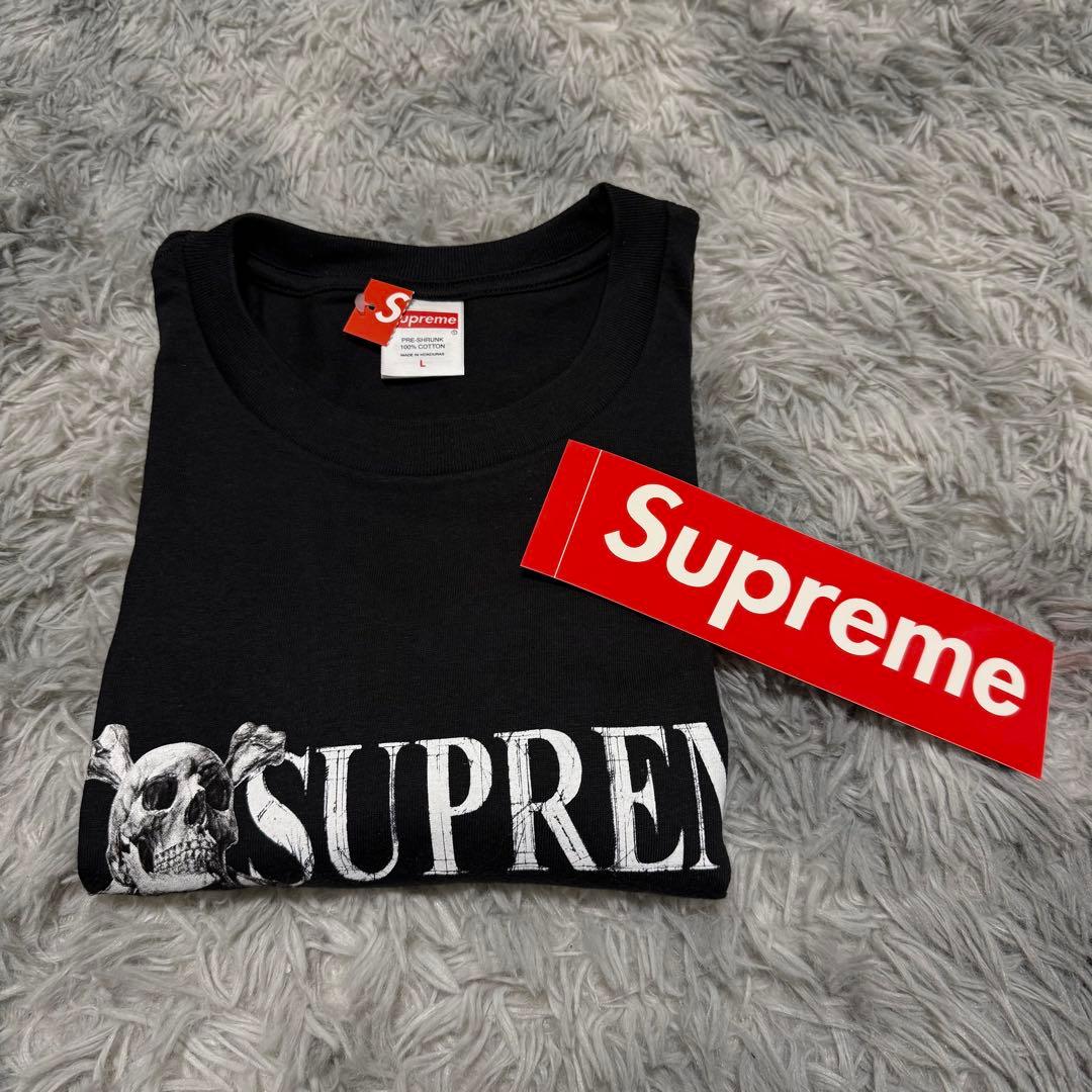 supreme Tシャツ　黒　Lサイズ　即日発送！