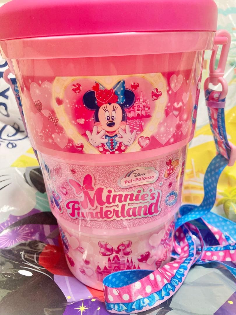 美品 ミニー ポップコーンバケットディズニーパルパルーザ ミニーファンダーランド