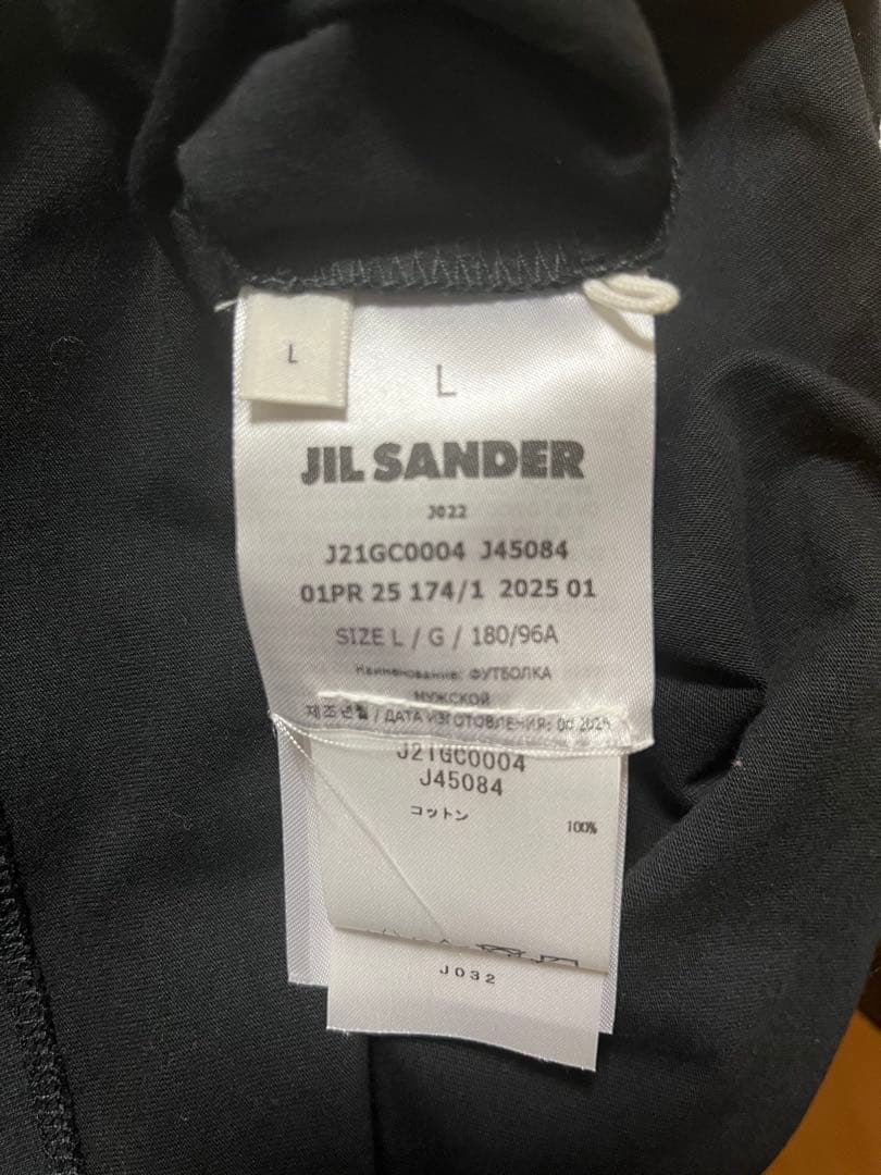JIL SANDER クルーネックT 黒 Size L