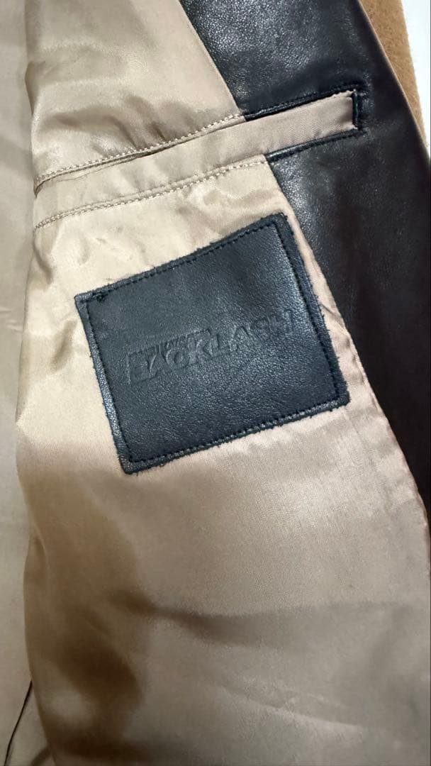 バックラッシュ　レザーミックス　ウールジャケット　サイズL