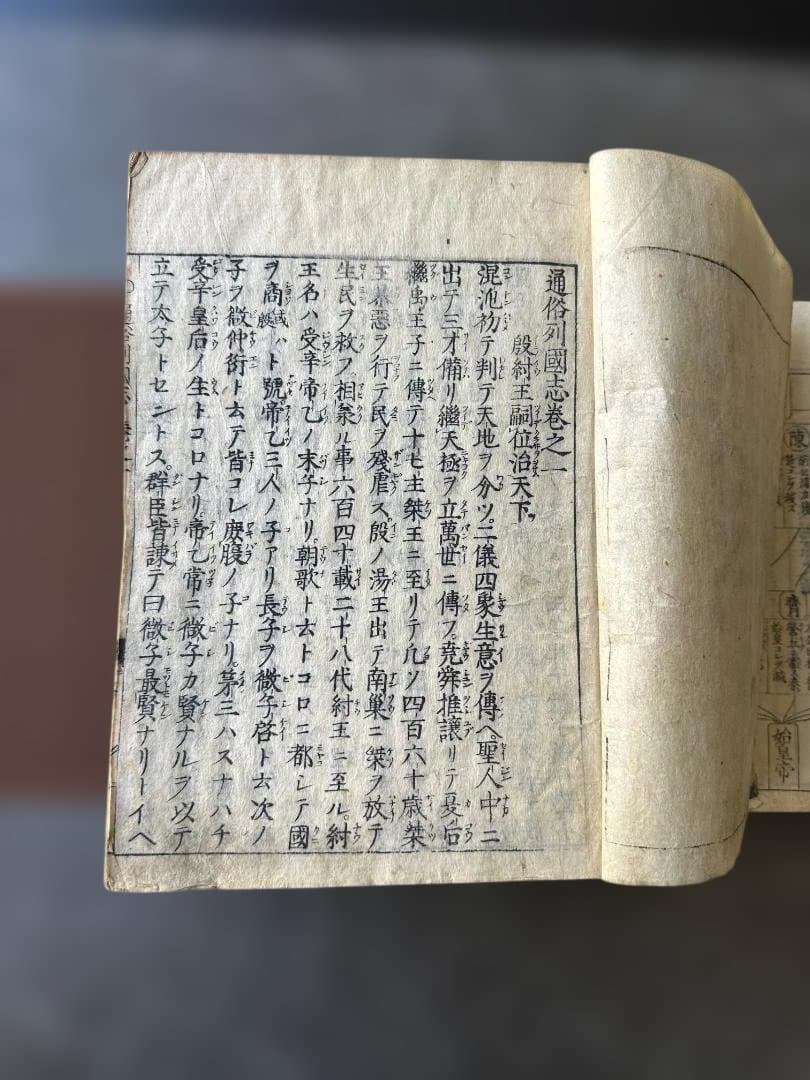 江戸時代 通俗列国志 宝永二年（1705年）序 漢籍 古本 全20冊