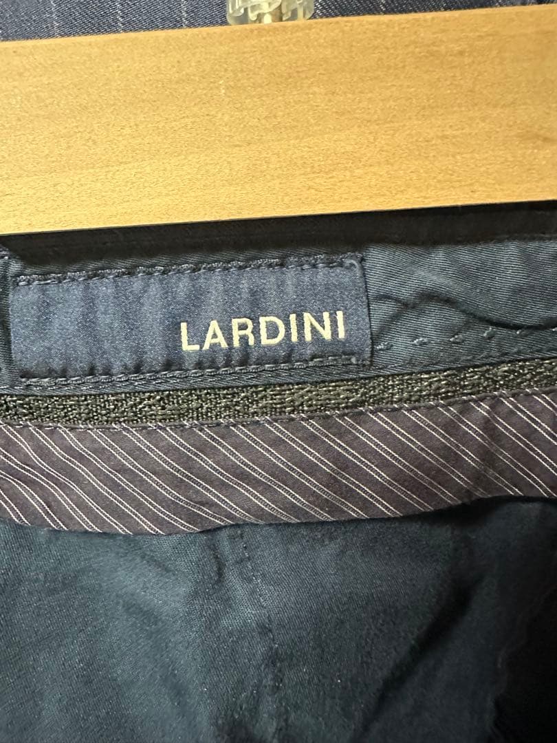 LARDINI ラルディーニ ストライプ テーラードジャケット ネイビー
