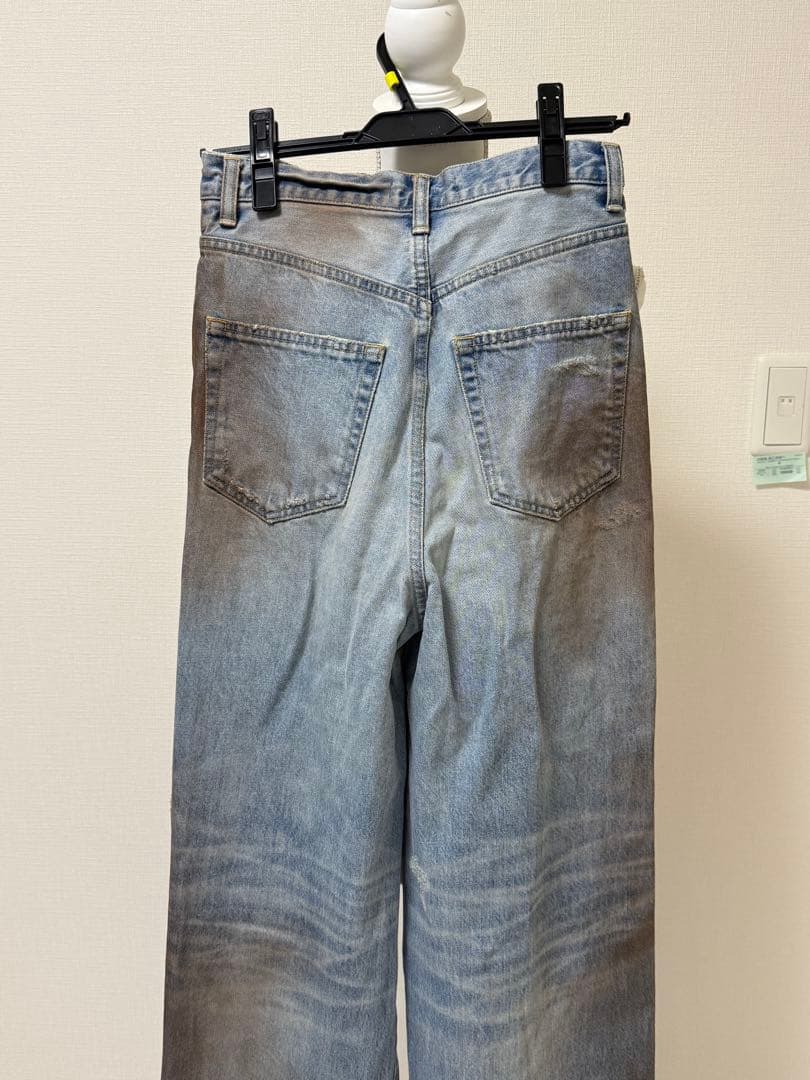 あのちゃん HELLBLAU ダメージデニムパンツ（BLUE）