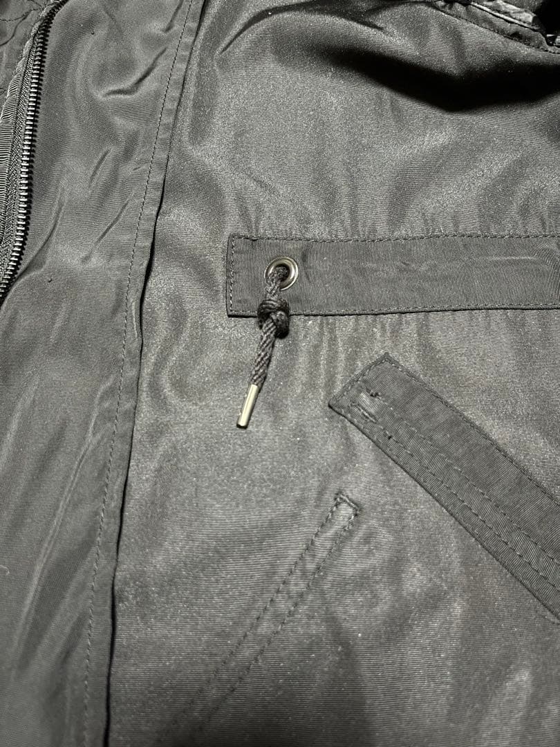 【極上品】BURBERRY 多機能 コート 黒 LL バーバリー モッズ