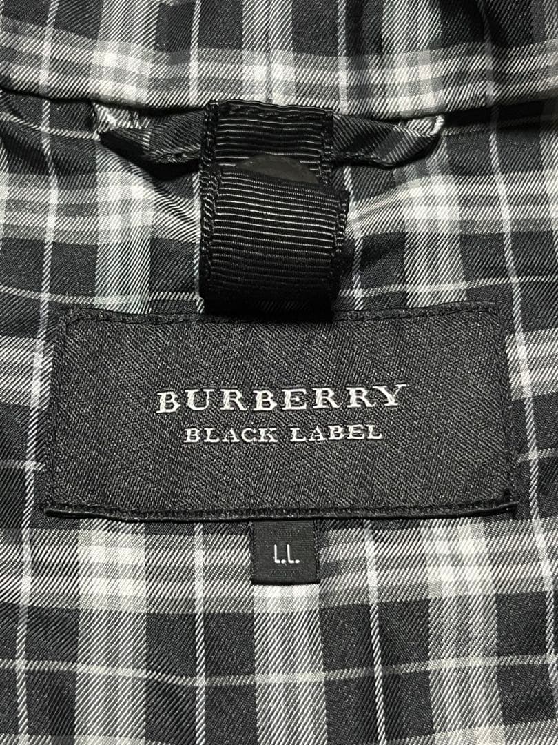 【極上品】BURBERRY 多機能 コート 黒 LL バーバリー モッズ