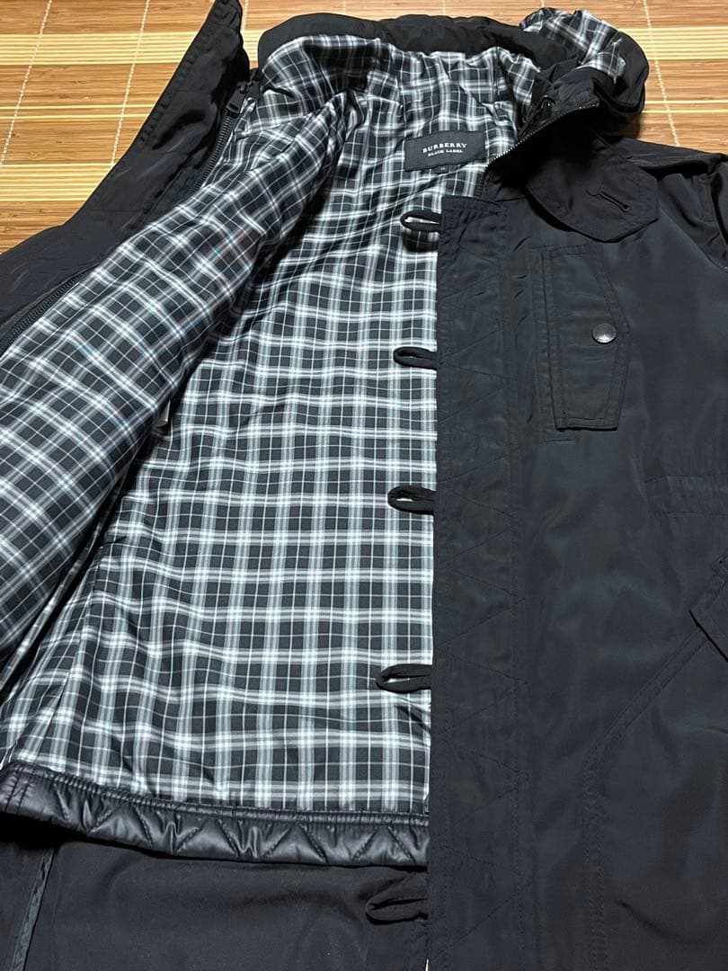 【極上品】BURBERRY 多機能 コート 黒 LL バーバリー モッズ